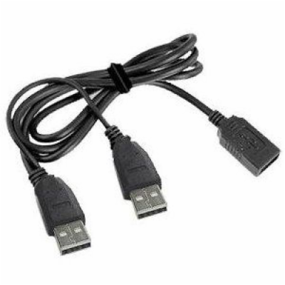CABLEXPERT Kabel USB A-A 1m 2.0 prodlužovací DUÁLNÍ pro e...