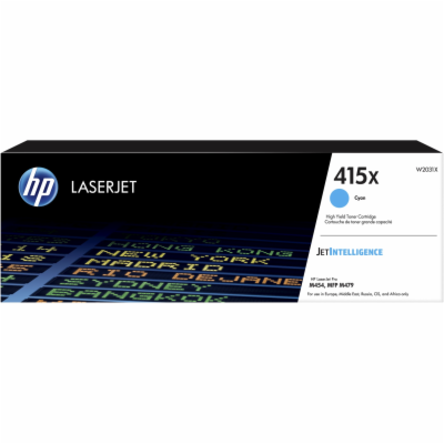 HP 415X Cyan LaserJet Toner Cartridge (6,000 pages)