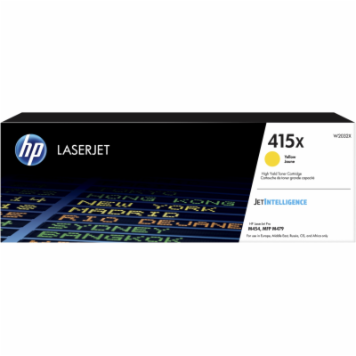 HP 415X Yellow LaserJet Toner Cartridge (6,000 pages)