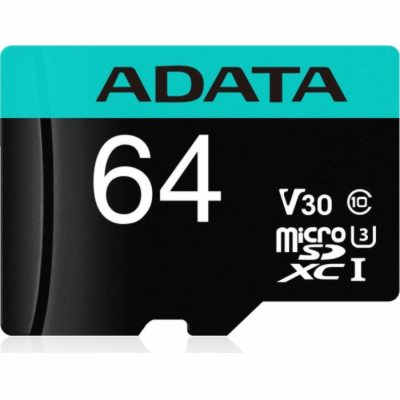 ADATA MicroSDXC 64 GB AUSDX64GUI3V30SA2-RA1 ADATA MicroSD...