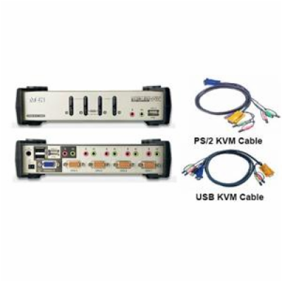 Aten CS-1734BC KVM přepínač USB Hub, OSD, 4PC audio+USB-P...