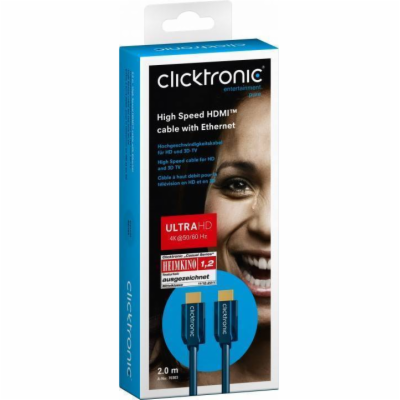 ClickTronic HQ OFC kabel HDMI High Speed s Ethernetem, zl...