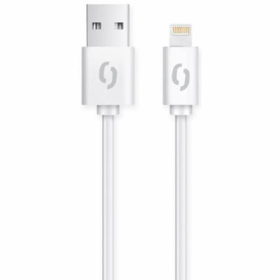 Datový kabel ALIGATOR 2A iPhone lightning 1m, bílý