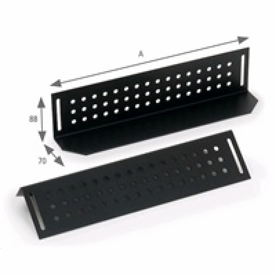 Nosné ližiny pro rack hl.700mm (L=480mm)-pár černé