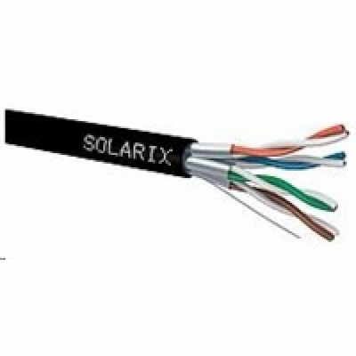 Solarix Kabel STP drát CAT6A STP PE Fca 500m/cívka SXKD-6...