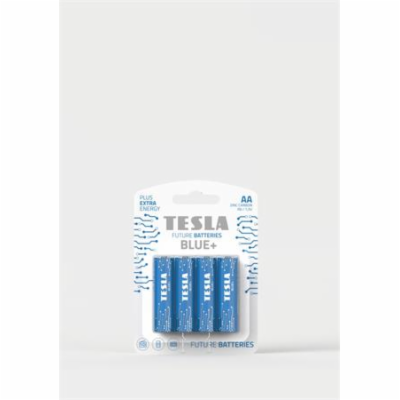 Tesla AA BLUE+ zinkouhlíková, 4 ks, ND, (R06, tužková, bl...