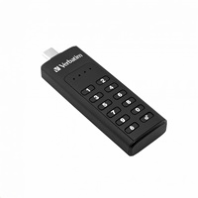 VERBATIM USB C 3.1 Drive 32 GB - Keypad Secure (R:160/W:1...