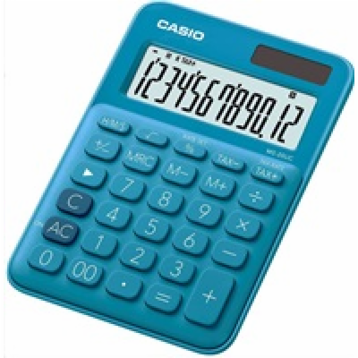 Kalkulačka CASIO MS 20UC/BU, modrá, stolní