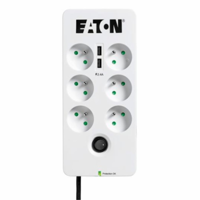 Eaton Protection Box 6 USB FR, přepěťová ochrana, 6 zásuv...