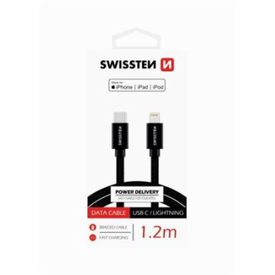 Swissten Datový Kabel Textile USB-C / Lightning Mfi 1,2 M...