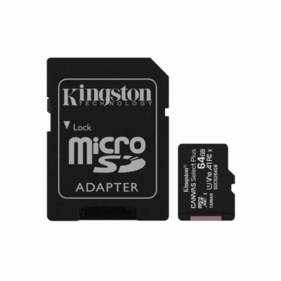 Kingston microSDXC 64GB SDCS2/64GB  Canvas Select Plus 10...