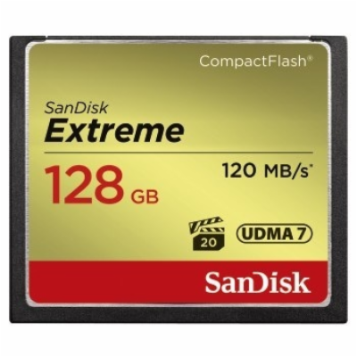 SanDisk Compact Flash Card 128GB Extreme (R:120/W:85 MB/s...