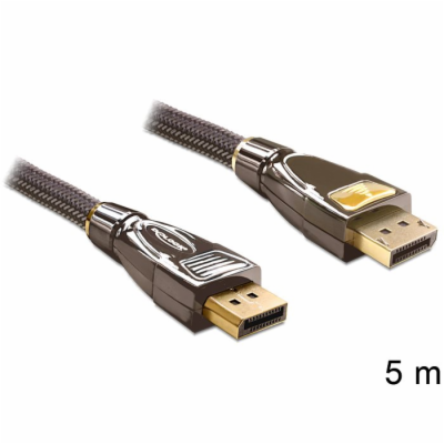 Delock 82773 Displayport kabel samec - samec 5 m PREMIUM