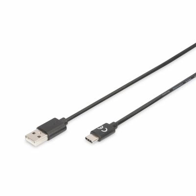Digitus Připojovací kabel USB C na A  1,0 m, 3A, 480 MB, ...