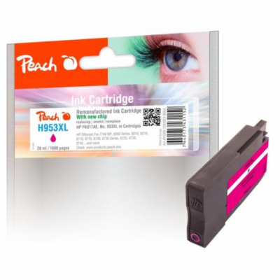 PEACH kompatibilní cartridge HP No. 953XL, purpurová, F6U...