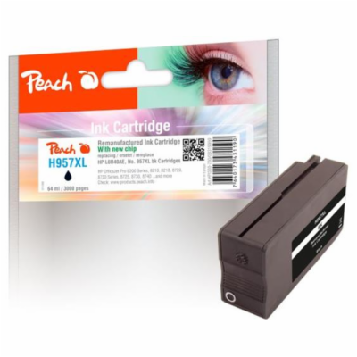 PEACH kompatibilní cartridge HP No. 957XL, černá, L0R40AE...