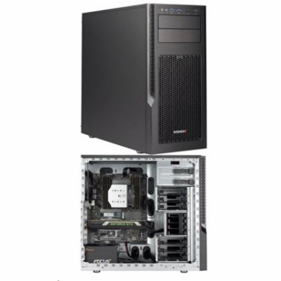 SUPERMICRO Mid-Tower 6x 3,5" + 4x 2,5" int. HDD, 2x 5,25"...