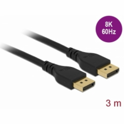 Delock DisplayPort kabel 8K 60 Hz 3 m DP 8K certifikováno...