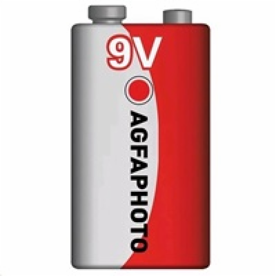 AgfaPhoto zinková batéria 9V, shrink 1ks 