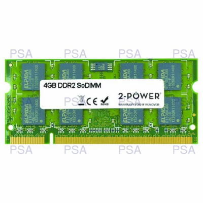 2-Power SODIMM DDR2 4GB 800MHz CL6 MEM4303A 2-Power 4GB P...