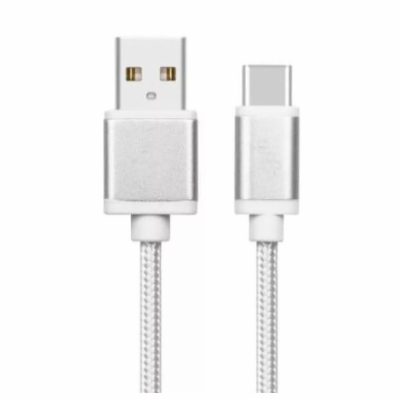 TB Touch USB - USB-C kabel, 2m, stříbrný