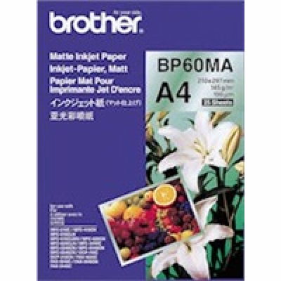 BP60MA, 25 listů, inkoustový papír Brother, matný, 145 g