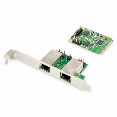 DIGITUS DN-10134 2-port Gigabit Ethernet mini PCI Express...