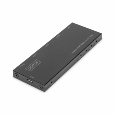 Digitus Ultra tenký HDMI Rozbočovač, 1x4, 4K / 60Hz HDR, ...