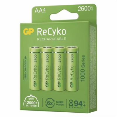 Nabíjecí baterie GP ReCyko 2700 AA (HR6) - 4Ks