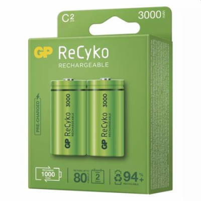 GP C ReCyko 3 000 mAh, nabíjecí, 2 ks PP