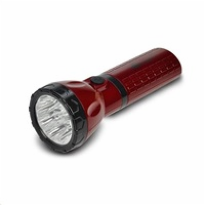 Solight LED nabíjecí svítilna, 9 x LED, červenočerná, plu...