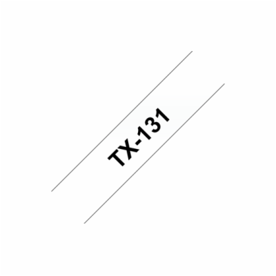 BROTHER laminovaná páska TX-131 / průsvitná-černá / 12mm