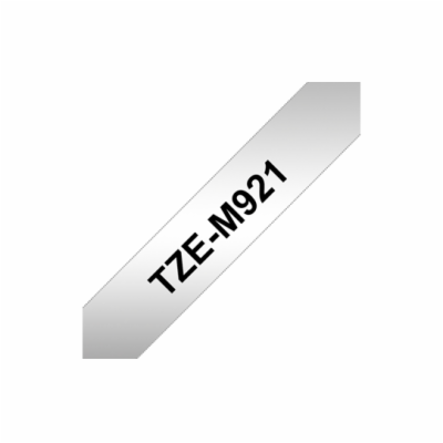 Brother - TZe-M921, stříbrná metalická / černá (9mm, lami...