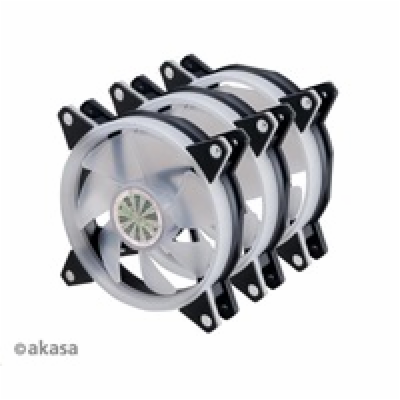 AKASA sada 3x 120mm LED ventilátor VEGAS AR7