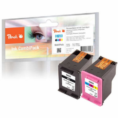 PEACH kompatibilní cartridge HP No 650 MultiPack, black, ...