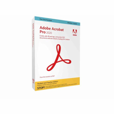 Adobe Acrobat Pro Student&Teacher 2020 ENG WIN+MAC Box (6...