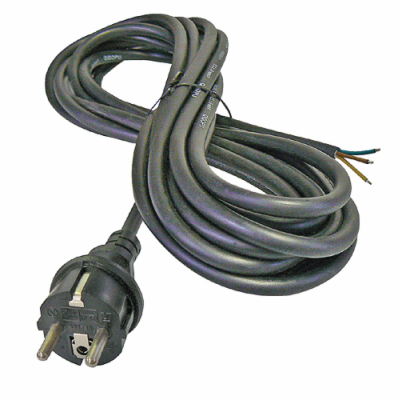 Kabel flexo guma 3x1,5mm, černá, 3m S03230
