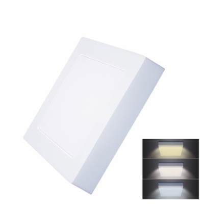 Solight LED mini panel CCT, přisazený, 12W, 900lm, 3000K,...