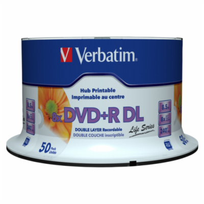 Verbatim DVD+R DL 8,5GB 8x, 50ks (97693) VERBATIM DVD+R D...