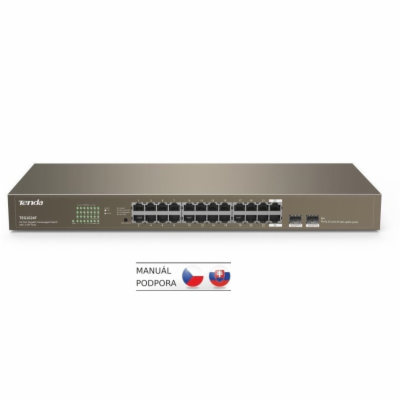 Tenda TEG1024F 24x Gigabit s SFP, 22x RJ45 + 2x SFP / RJ4...