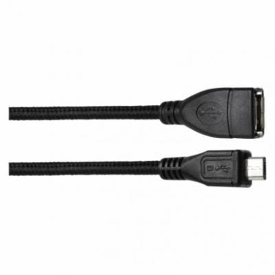 Emos SM7053 USB 2.0 A/F - micro B/M OTG, 15cm, černý USB ...