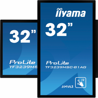 32" iiyama TF3239MSC-B1AG: AMVA, FullHD, capacitive, 12P,...