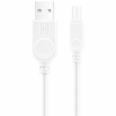 Aligator DAKAMUOUTWT microUSB prodloužený kon. 9mm, bílý ...