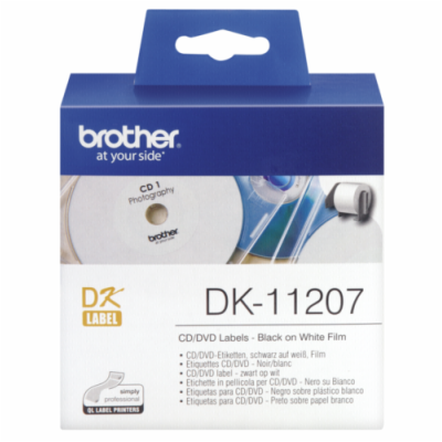 BROTHER DK-11207 BROTHER P-Touch DK-11207 die-cut CD / DV...
