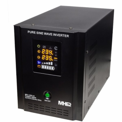 MHPower záložní zdroj MPU-1800-24, UPS, 1800W, čistý sinu...