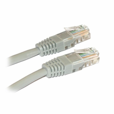XtendLan patch kabel Cat5E, UTP - 50m, šedý