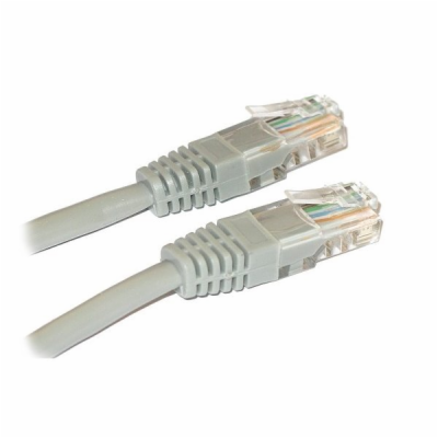 XtendLan Patch kabel Cat 6 UTP 0,25m - šedý