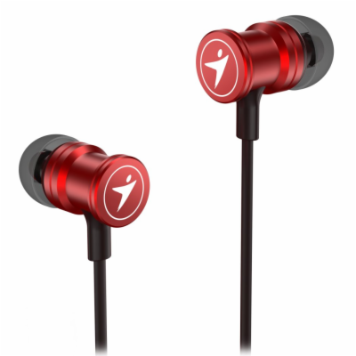 GENIUS headset HS-M316 METALLIC RED/ červený/ 4pin 3,5 mm...