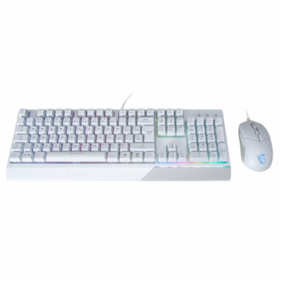 MSI herní set klávesnice s myší VIGOR GK30 COMBO WHITE/ d...