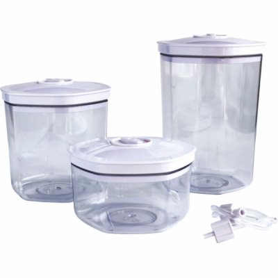 Maxxo VC1800 3dílná sada vakuovacích dóz, 700/1400/2000 ml
